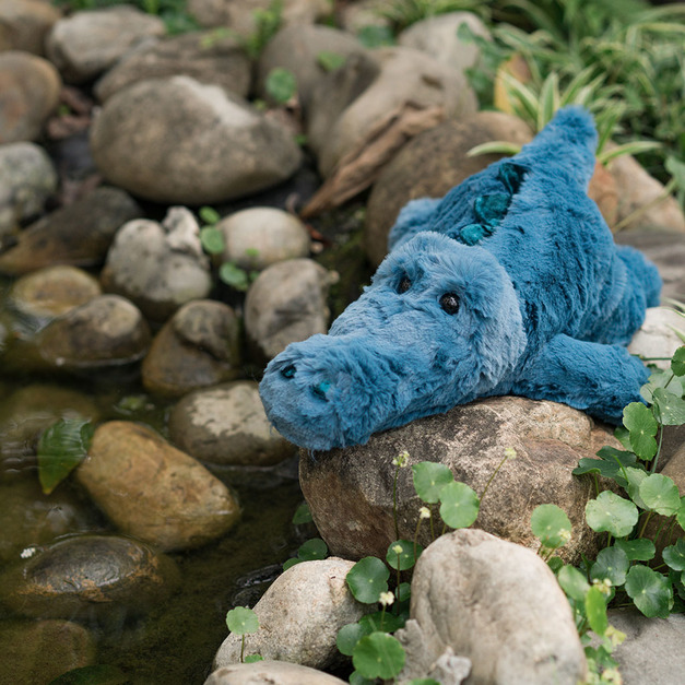 厭世Blue鱷魚抱枕