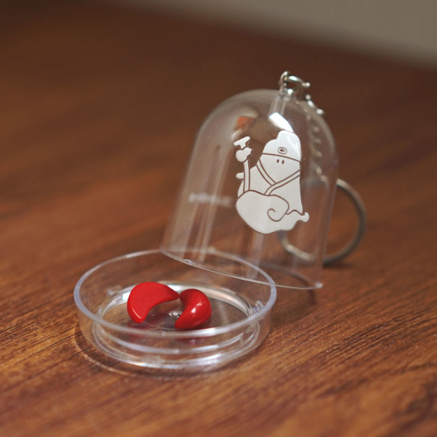 保庇BOO｜迷你擲筊吊飾