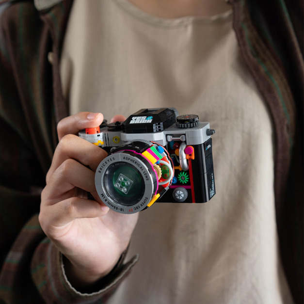 復古機械相機積木