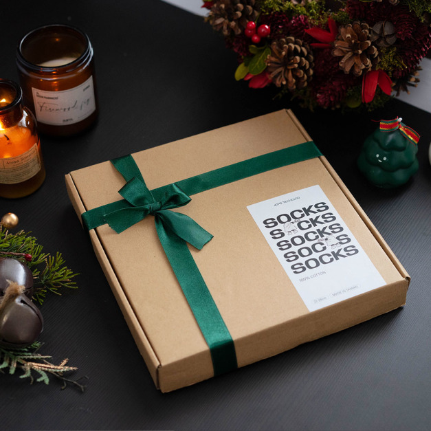 聖誕限定｜阿BOO刺繡襪禮盒組（2入）