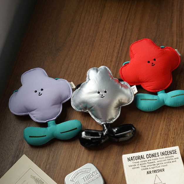 雲朵小花斜背包