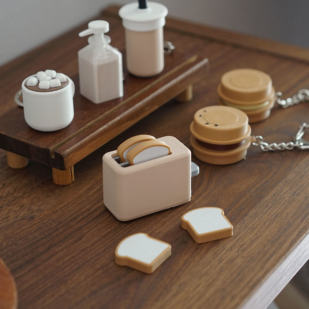 甜食舒壓壓3D列印鑰匙圈