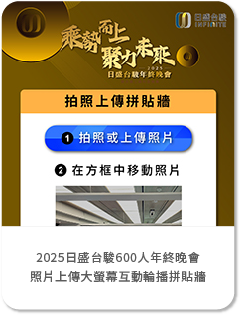 【瑪箖】2025日盛台駿600人年終晚會-導入藍訊QRcode報到+客製化抽獎+查詢獎項+查詢桌次+照片上傳大螢幕互動輪播拼貼牆