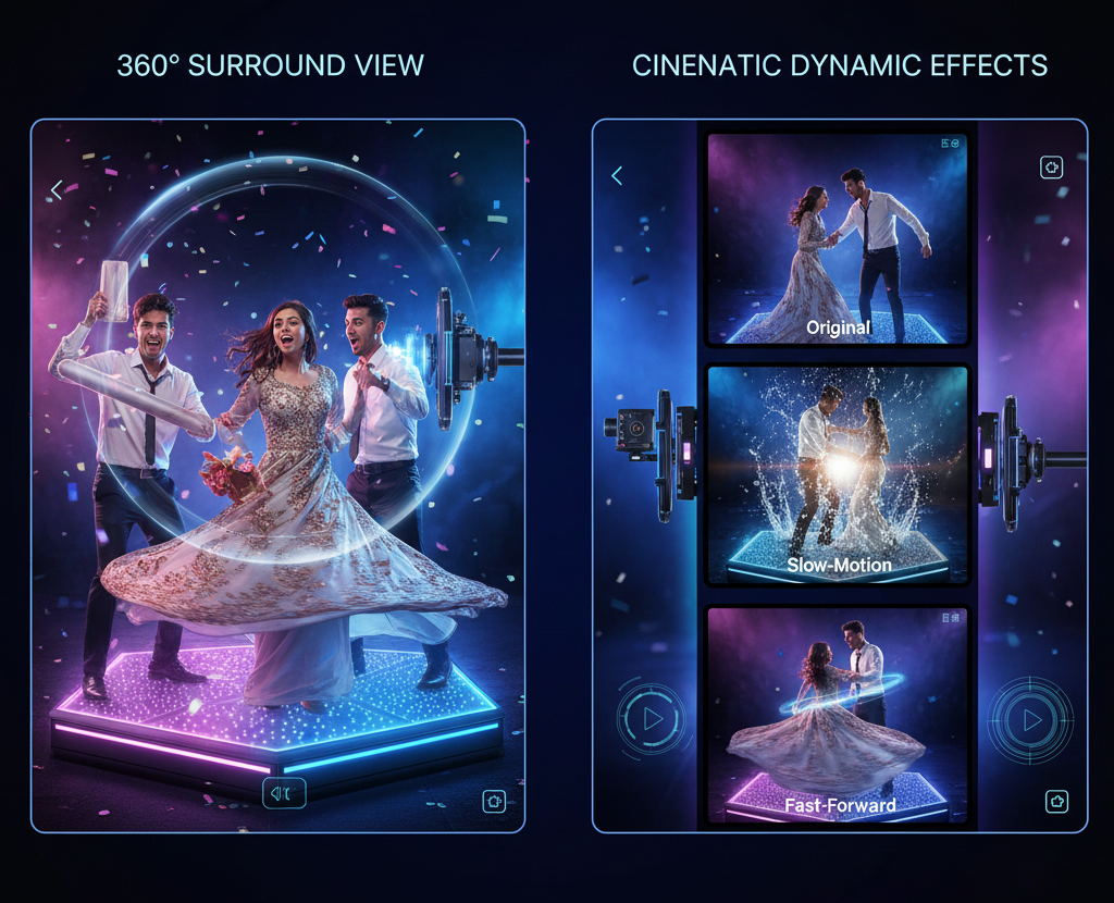 360 Photo Booth租借推薦：婚禮派對、企業活動首選！打造360度頂級環繞動態影片拍攝體驗