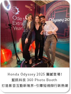 Honda Odyssey 2025 震撼登場！藍訊科技 360 Photo Booth 打造影音互動新境界，引爆短視頻行銷熱潮