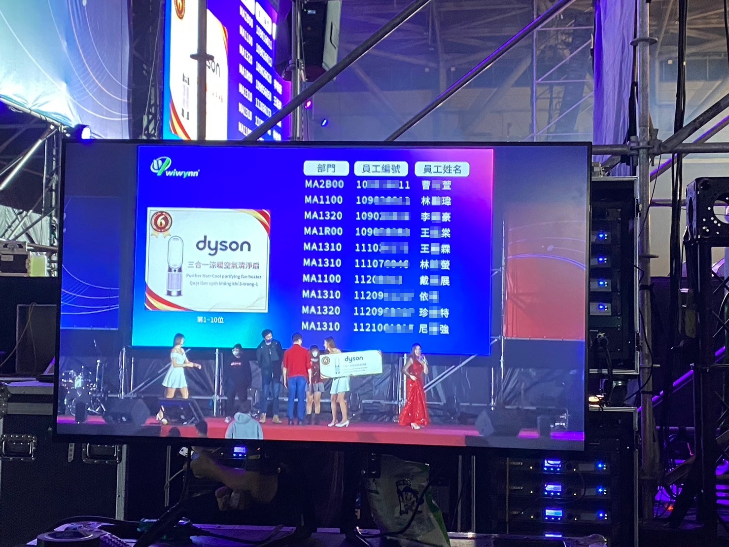 藍訊科技執行 企業尾牙線上自行報到 & 桌次查詢 & 客製化抽獎系統 & 抽獎過場動畫 & 得獎查詢系統 & AR拍照合成