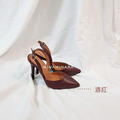 熱銷☘︎實拍一字扣帶尖頭高跟鞋【S1787】MINANA_7