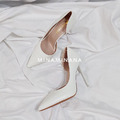 熱銷☘︎實拍淺口尖頭側鏤空高跟鞋【S3739】MINANA_5