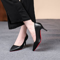 大尺碼黑色尖頭高跟鞋【S4020】MINANA_7