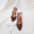 熱銷☘︎實拍一字扣帶尖頭高跟鞋【S1787】MINANA_5