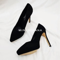 實拍大尺碼絨面高跟鞋【S3602】MINANA_6