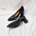 熱銷☘︎實拍大尺碼純色淺口高跟鞋【S3678】MINANA_1
