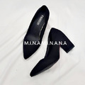 熱銷☘︎實拍大尺碼絨面尖頭高跟鞋【S2995】MINANA_7