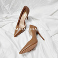 熱銷☘︎實拍淺口尖頭側鏤空高跟鞋【S3739】MINANA