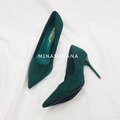 實拍絨面尖頭高跟鞋【S2780】MINANA_8