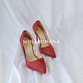 實拍絨面尖頭高跟鞋【S1605】MINANA_10