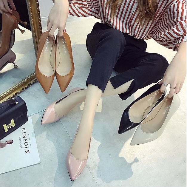 貓跟尖頭高跟鞋【S4098】MINANA