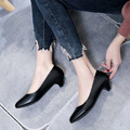 日常百搭上班族黑色職業高跟鞋【S4163】MINANA_16