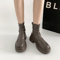後拉鍊百搭顯瘦短靴【S4169】MINANA_5