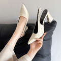 簡約風尖頭高跟涼鞋【S4223】MINANA_5