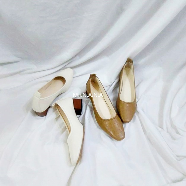 日常百搭方頭中跟鞋【S4137】MINANA