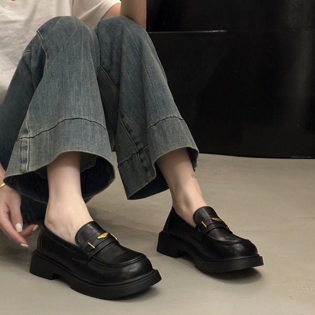 圓頭休閒厚底樂福鞋【S4271】MINANA