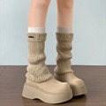 厚底增高彈力中筒襪靴【S4277】MINANA_2