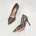 5折✦實拍蕾絲鏤空尖頭高跟鞋【S3075】MINANA