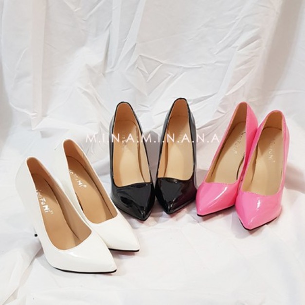 5折✦實拍大尺碼漆皮淺口高跟鞋【S1347】MINANA
