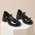 復古厚底蝴蝶結粗跟瑪麗珍高跟鞋 【S4299】MINANA_9