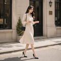 實拍絨面尖頭高跟鞋【S1605】MINANA_10