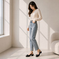甜美蝴蝶結包頭低跟涼鞋【S4224】MINANA_7