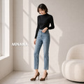 防水台尖頭絨面高跟鞋【S4213】MINANA_3