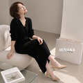 尖頭絨面高跟涼鞋【S4093】MINANA_7