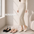 甜美蝴蝶結包頭低跟涼鞋【S4224】MINANA