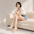 尖頭絨面側拉鏈高跟短靴【S4270】MINANA_7