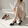 方頭淺口瑪莉珍高跟鞋【S4049】MINANA