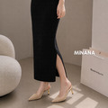 尖頭絨面高跟涼鞋【S4093】MINANA_1