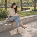 絨面尖頭高跟鞋【S1605】MINANA_5