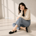 珍珠絲帶穆勒鞋【S4226】MINANA_1