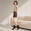 尖頭絨面側拉鏈高跟短靴【S4270】MINANA_1