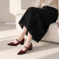 日常百搭尖頭粗跟瑪麗珍高跟鞋【S4238】MINANA_3