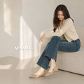 尖頭淺口絨面內增高跟鞋【S4258】MINANA_3