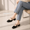 珍珠絲帶穆勒鞋【S4226】MINANA_2