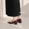 日常百搭尖頭粗跟瑪麗珍高跟鞋【S4238】MINANA_5