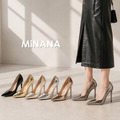 熱銷☘︎實拍金屬感尖頭高跟鞋【S3094】MINANA
