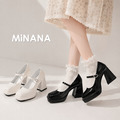 方頭瑪莉珍高跟鞋【S3803】MINANA