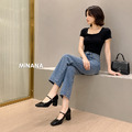 方頭淺口瑪莉珍高跟鞋【S4049】MINANA_3