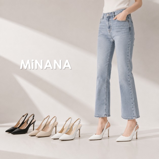 可調整一字扣帶6/8/10cm尖頭高跟涼鞋【S4096】MINANA