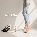 後空細跟尖頭高跟涼鞋【S4287】MINANA